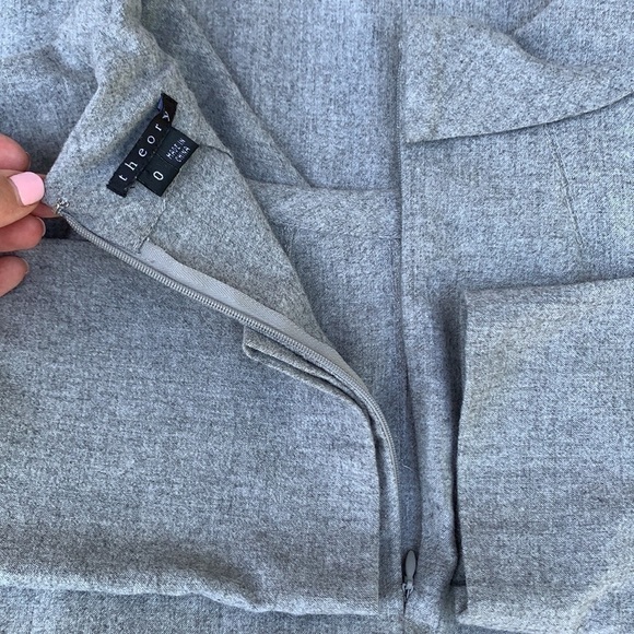 𝅺theory Magrite Wool Shift Dress - Grey - Picture 9 of 12